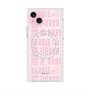 プレミアムスクエアケース with MagSafe［ Barbie - ロゴパターン3 - クリア ］