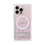 プレミアムスクエアケース with MagSafe［ Barbie - ロゴパターン3 - クリア ］