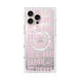 プレミアムスクエアケース with MagSafe［ Barbie - ロゴパターン3 - クリア ］