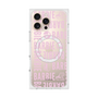 プレミアムスクエアケース with MagSafe［ Barbie - ロゴパターン3 - クリア ］