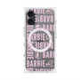 プレミアムスクエアケース with MagSafe［ Barbie - ロゴパターン3 - クリア ］