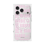 プレミアムスクエアケース with MagSafe［ Barbie - ロゴパターン3 - クリア ］