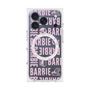 プレミアムスクエアケース with MagSafe［ Barbie - ロゴパターン3 - クリア ］