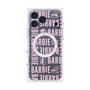 プレミアムスクエアケース with MagSafe［ Barbie - ロゴパターン3 - クリア ］