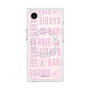 プレミアムスクエアケース with MagSafe［ Barbie - ロゴパターン3 - クリア ］