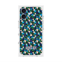 プレミアムスクエアケース with MagSafe［ ANNA SUI - HEARTS VINE - BLUE ］