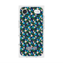 プレミアムスクエアケース with MagSafe［ ANNA SUI - HEARTS VINE - BLUE ］