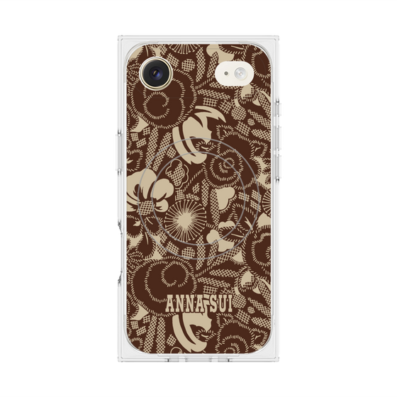 プレミアムスクエアケース with MagSafe［ ANNA SUI - STITCHED FLORAL ］