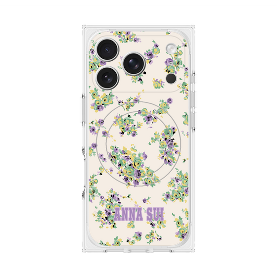 プレミアムスクエアケース with MagSafe［ ANNA SUI - ROSEBUDS ］