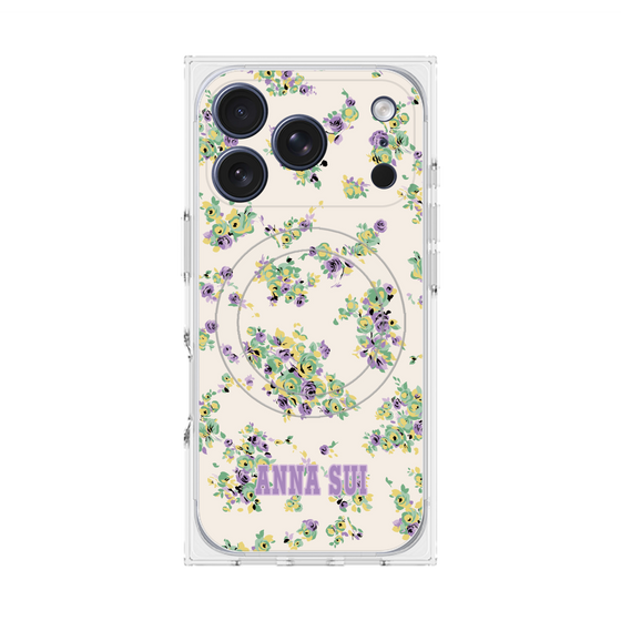 プレミアムスクエアケース with MagSafe［ ANNA SUI - ROSEBUDS ］