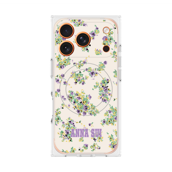 プレミアムスクエアケース with MagSafe［ ANNA SUI - ROSEBUDS ］