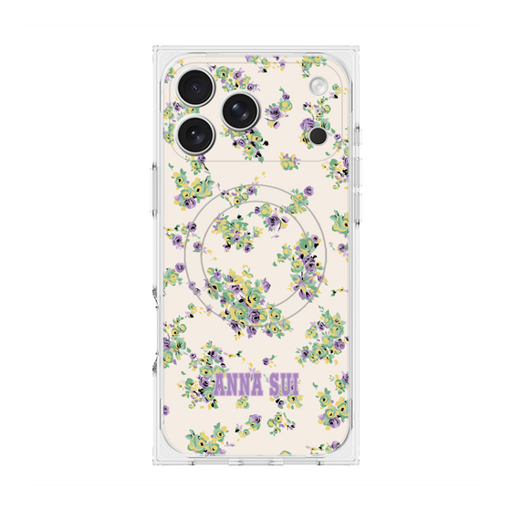 プレミアムスクエアケース with MagSafe［ ANNA SUI - ROSEBUDS ］