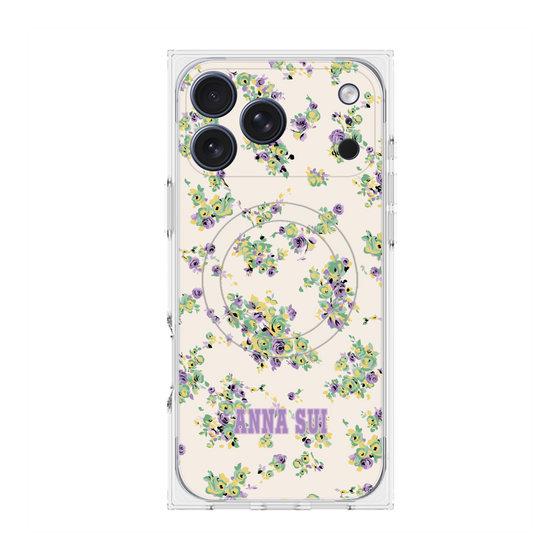 プレミアムスクエアケース with MagSafe［ ANNA SUI - ROSEBUDS ］