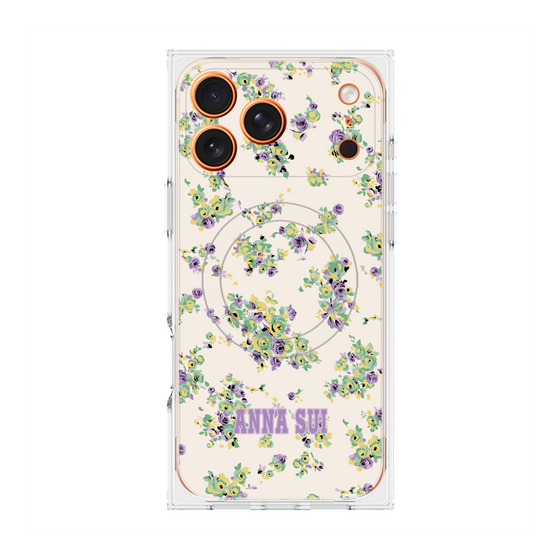 プレミアムスクエアケース with MagSafe［ ANNA SUI - ROSEBUDS ］