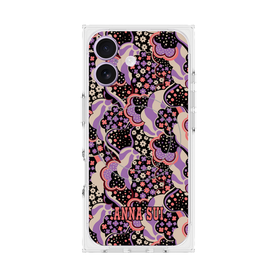 プレミアムスクエアケース with MagSafe［ ANNA SUI - WAVY CLOUDS ］