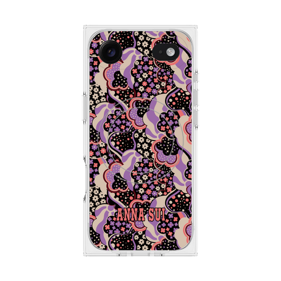 プレミアムスクエアケース with MagSafe［ ANNA SUI - WAVY CLOUDS ］