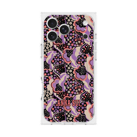 プレミアムスクエアケース with MagSafe［ ANNA SUI - WAVY CLOUDS ］