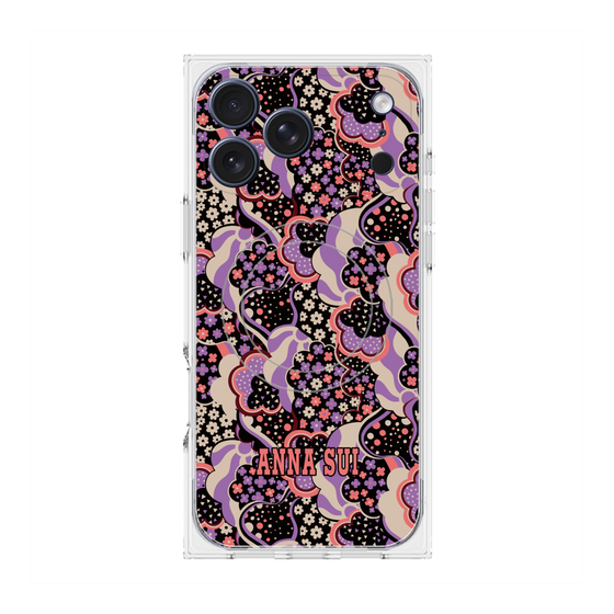 プレミアムスクエアケース with MagSafe［ ANNA SUI - WAVY CLOUDS ］
