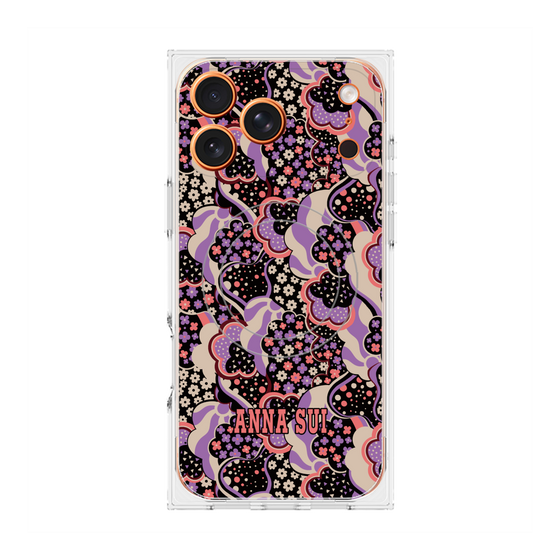 プレミアムスクエアケース with MagSafe［ ANNA SUI - WAVY CLOUDS ］
