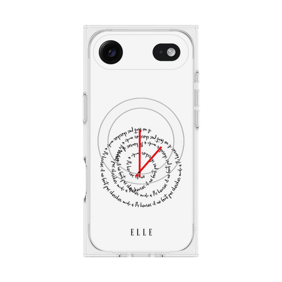 プレミアムスクエアケース with MagSafe［ ELLE - Do not look to 12 to 2 p.m. ］