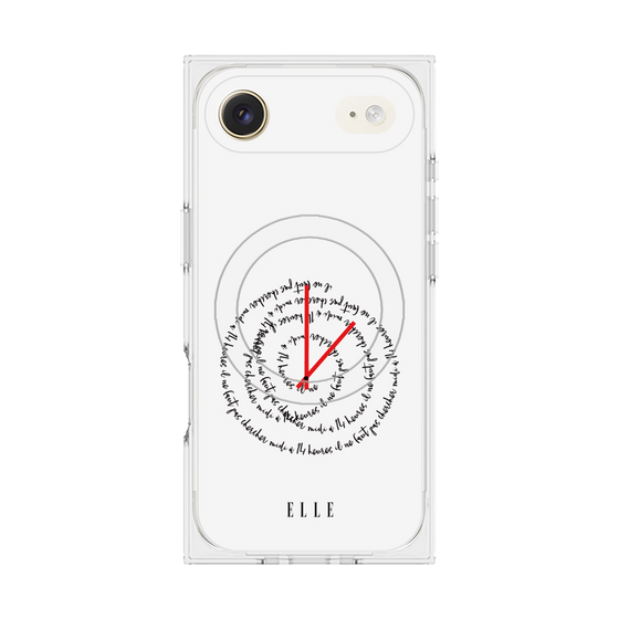 プレミアムスクエアケース with MagSafe［ ELLE - Do not look to 12 to 2 p.m. ］