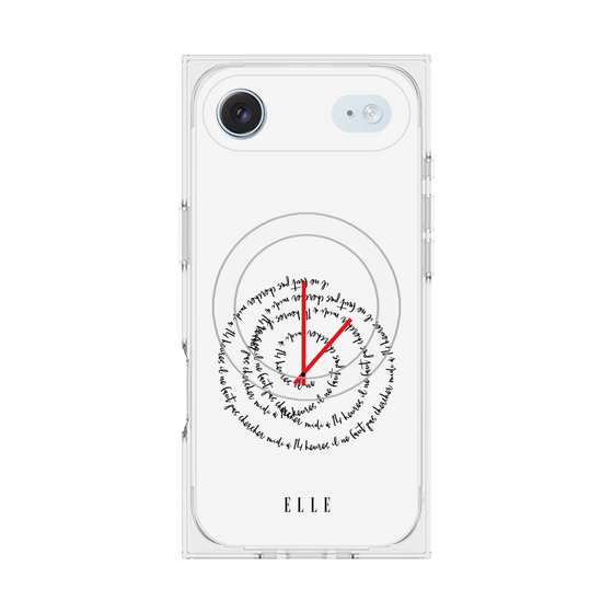 プレミアムスクエアケース with MagSafe［ ELLE - Do not look to 12 to 2 p.m. ］
