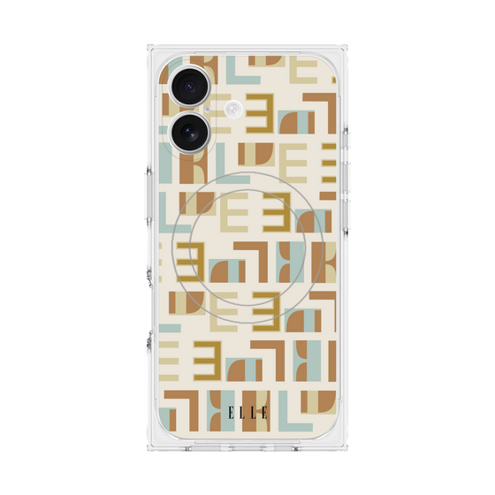 プレミアムスクエアケース with MagSafe［ ELLE - Iconics Prints1 ］
