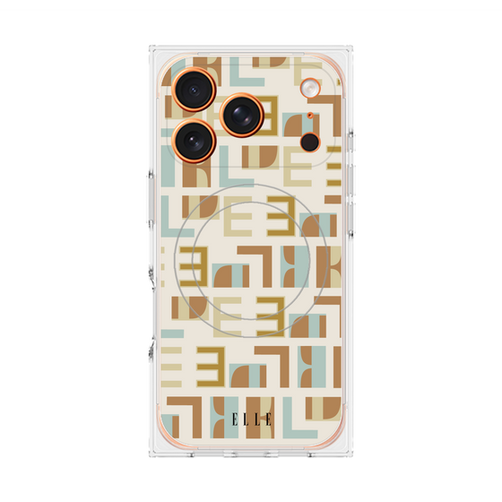プレミアムスクエアケース with MagSafe［ ELLE - Iconics Prints1 ］