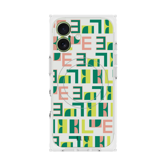 プレミアムスクエアケース with MagSafe［ ELLE - Iconics Prints2 ］
