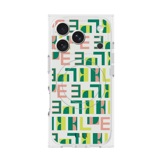 プレミアムスクエアケース with MagSafe［ ELLE - Iconics Prints2 ］