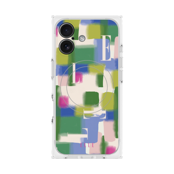 プレミアムスクエアケース with MagSafe［ ELLE - Iconics Prints3 ］