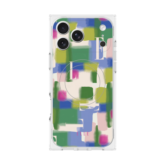 プレミアムスクエアケース with MagSafe［ ELLE - Iconics Prints3 ］