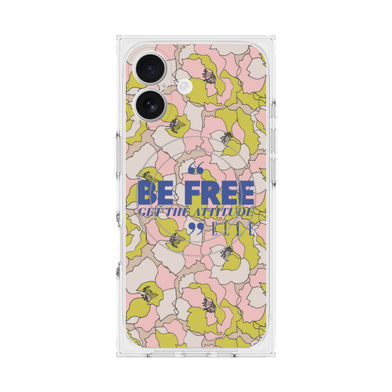 プレミアムスクエアケース with MagSafe［ ELLE - Be Free ］