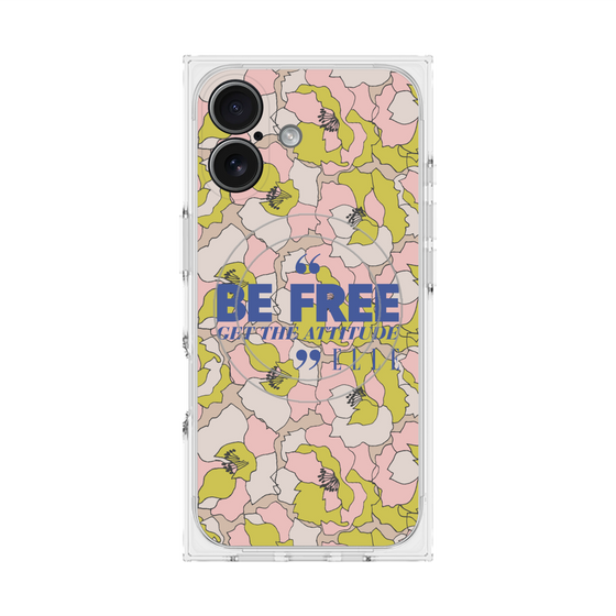 プレミアムスクエアケース with MagSafe［ ELLE - Be Free ］