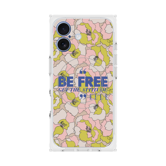 プレミアムスクエアケース with MagSafe［ ELLE - Be Free ］