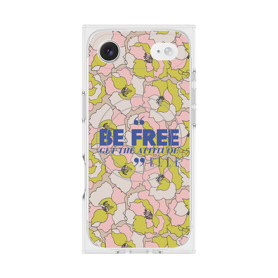 プレミアムスクエアケース with MagSafe［ ELLE - Be Free ］
