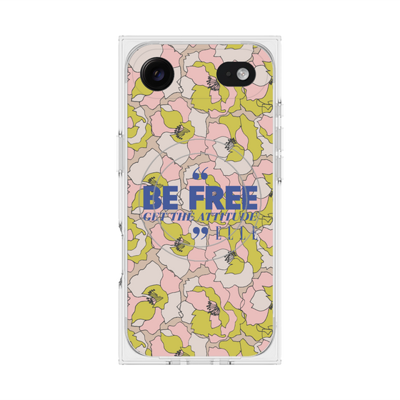プレミアムスクエアケース with MagSafe［ ELLE - Be Free ］