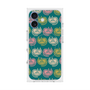 プレミアムスクエアケース with MagSafe［ ELLE - Cat Pattern - グリーン ］
