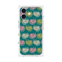 プレミアムスクエアケース with MagSafe［ ELLE - Cat Pattern - グリーン ］