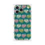 プレミアムスクエアケース with MagSafe［ ELLE - Cat Pattern - グリーン ］