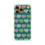 プレミアムスクエアケース with MagSafe［ ELLE - Cat Pattern - グリーン ］