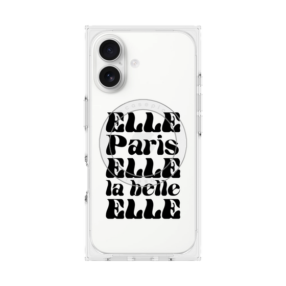 プレミアムスクエアケース with MagSafe［ ELLE - ELLE Paris ］