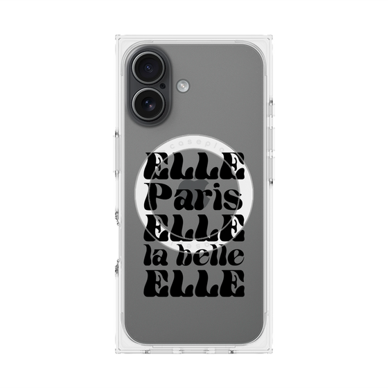 プレミアムスクエアケース with MagSafe［ ELLE - ELLE Paris ］