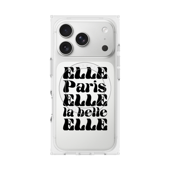 プレミアムスクエアケース with MagSafe［ ELLE - ELLE Paris ］