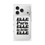 プレミアムスクエアケース with MagSafe［ ELLE - ELLE Paris ］