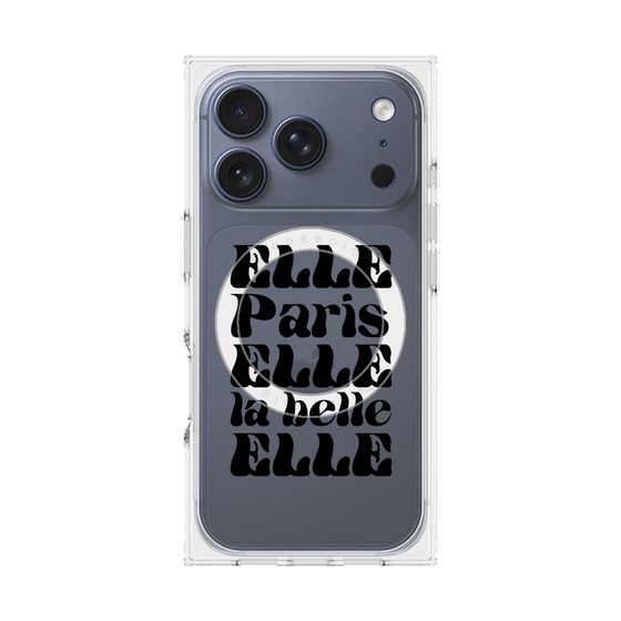 プレミアムスクエアケース with MagSafe［ ELLE - ELLE Paris ］
