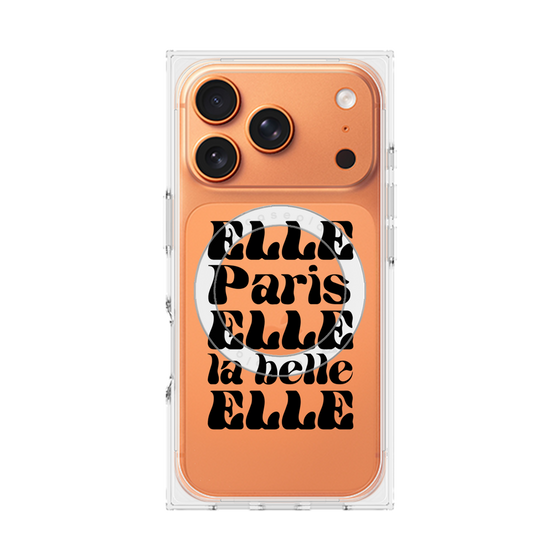 プレミアムスクエアケース with MagSafe［ ELLE - ELLE Paris ］