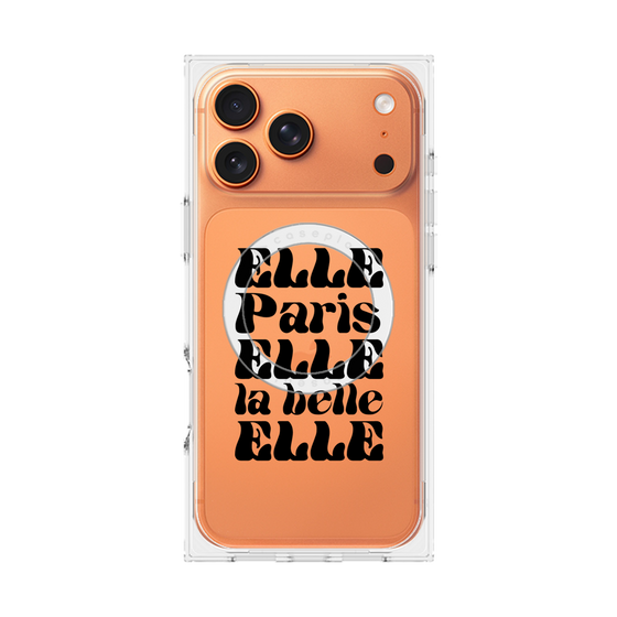 プレミアムスクエアケース with MagSafe［ ELLE - ELLE Paris ］