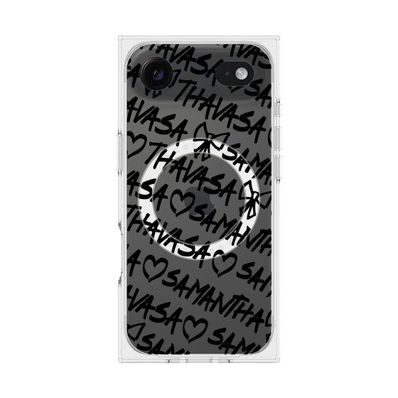 プレミアムスクエアケース with MagSafe［ Samantha Thavasa - スクリッタ - クリア ］