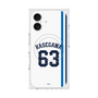 プレミアムスクエアケース with MagSafe［ 埼玉西武ライオンズ- #63 HASEGAWA - ホーム ］
